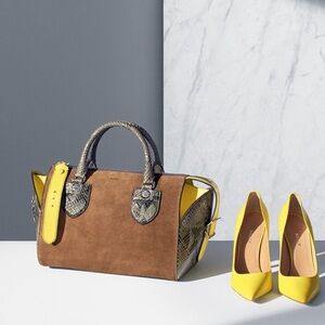 Bally Bloom Bag - Limited Edition - Suede/Python
